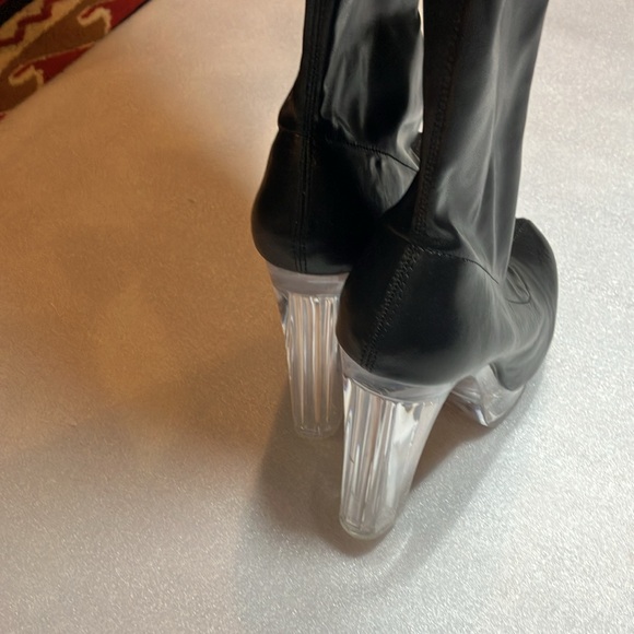 Lemon Drop by Privileged Pearl over the knee platform boots. New. - Picture 5 of 8